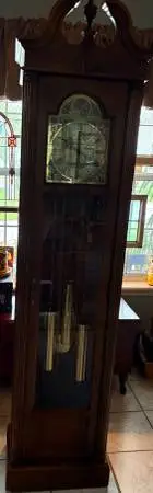 Vintage Howard Miller 8-day Grandfather Clock