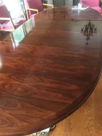 Rosewood table and free comfy chairs delivered!