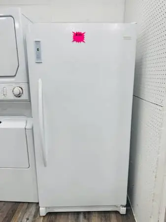 Frigidaire 33”W Pre Owned Up Right Freezer With Excellent Condition