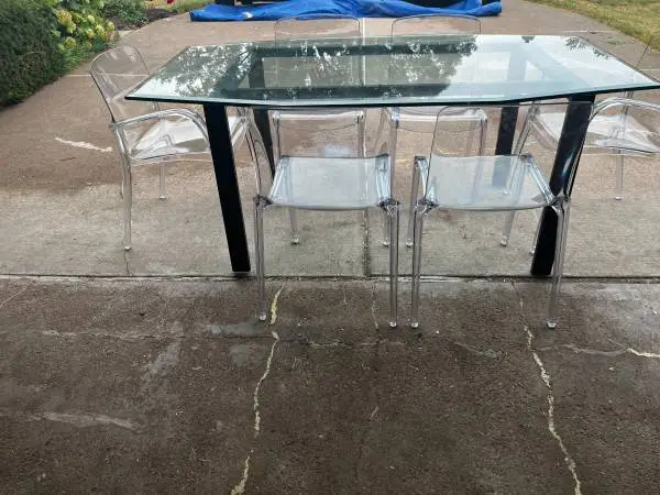 dining table and chairs