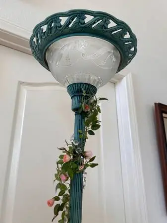 70” one decorative floor lamp.( Green).