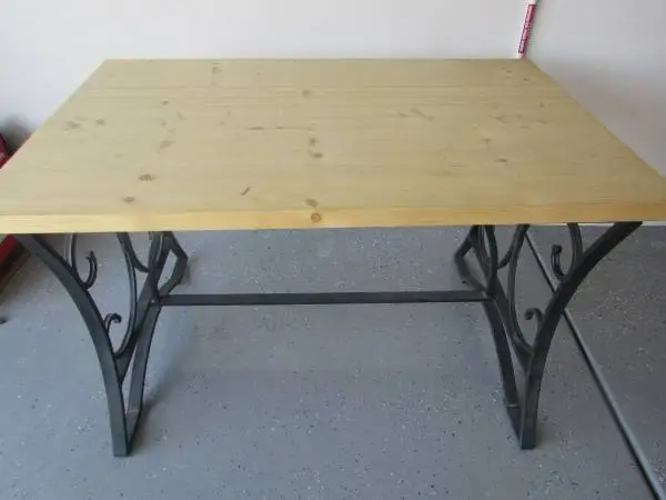 Wrought Iron Frame Project Table-Local Delivery Available