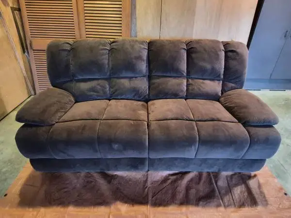 84 inch double reclining sofa