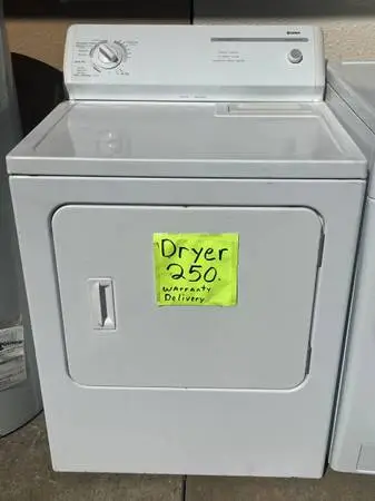 Dryer, Kenmore super capacity warranty delivery call/text
