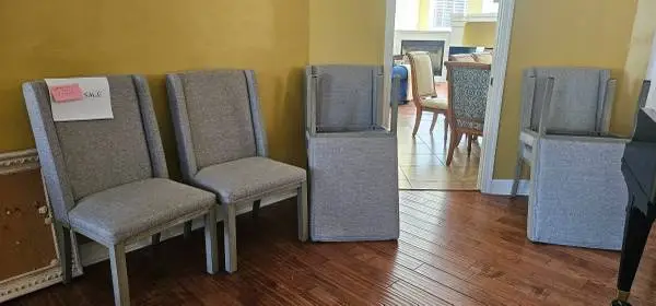 5 Ashley upholstered chairs