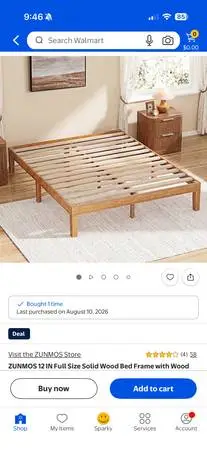 Bed frame - Double - New in Box