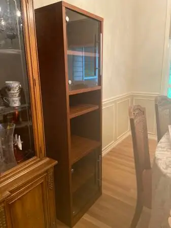 Glass door Book shelving case