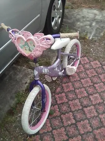 16 Girls Princess Bike Bicycle w/ Basket, Great Shape