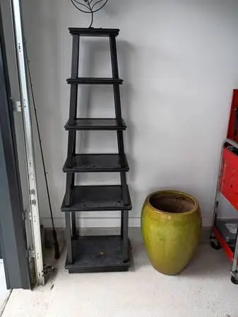 Wood shelves
