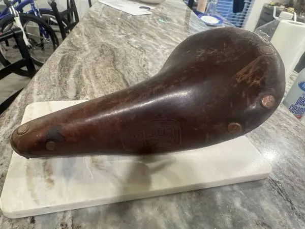 Vintage Leather Bike Seat Ideale Special Competition 90 Saddle