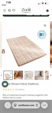 FUTON MEMORY FOAM-OBO