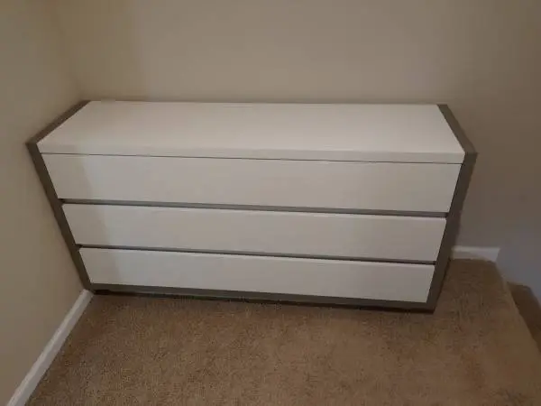 Large white dresser drawer