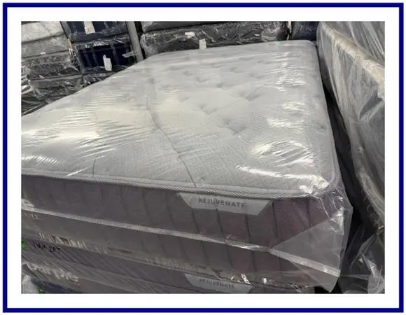 QUEEN SIZE PURPLE LUXE REJUVENATE MATTRESS & BOX SPRING BED SET