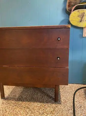 Three Drawer wood dresser