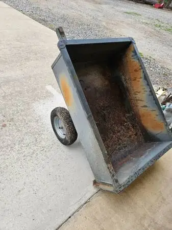 Dump lawn mower trailer removable tailgate read ad