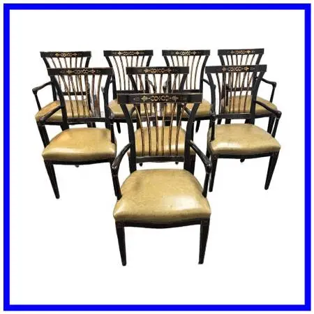 Sloan Miyasato Gothenburg Armchairs, Set Of Eight