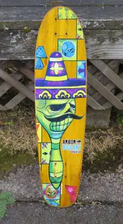 Arbor Bogart Tequila Worm Venice CA Skateboard Long Board