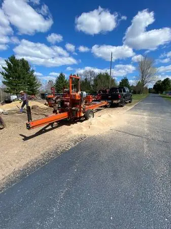 Portable sawmilling