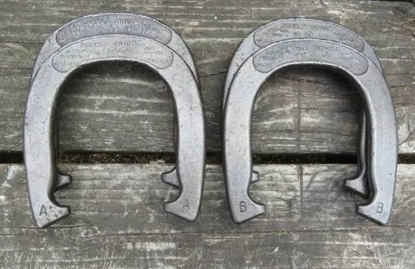 4 Diamond Duluth Double Ringer Horseshoes - Drop Forged  Made In USA