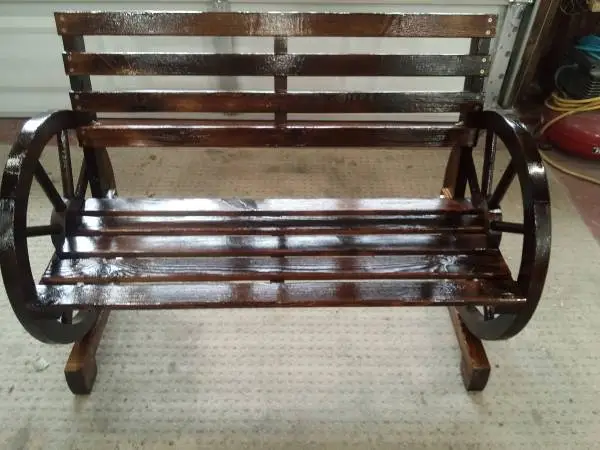 NEW 40 Wagon Wheel Park Bench.