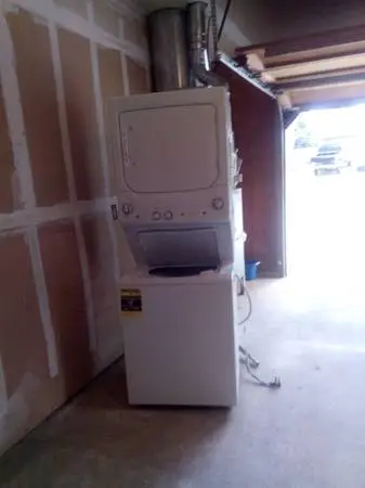OBO Ge stacked spcemaker washer dryer