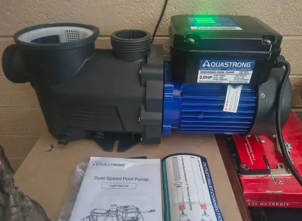 Aquastrong PSP200ADT Dual Speed 2hp Swimming Pool Pump 115V