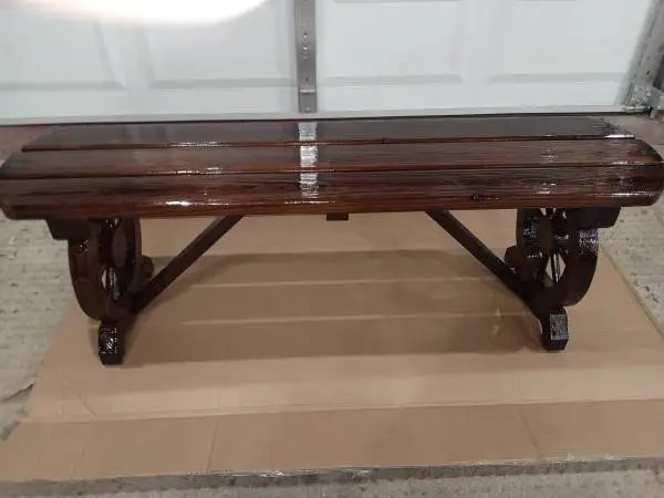 NEW 44 Wagon Wheel Park Bench / Plant Stand, etc.