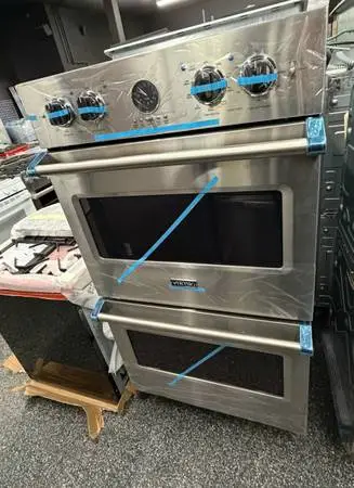Stainless steel Viking Double Oven Premiere