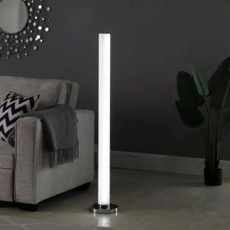 Illuminari Crystal Sandrocks Column Floor Lamp
