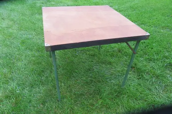 - 2 - CARD TABLES - ONE ANTIQUE//ONE MODERN - BOTH GOOD SHAPE!