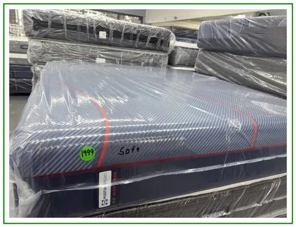 King Size Sealy Posturepedic Elite Hybrid Mattress & Boxes Bed