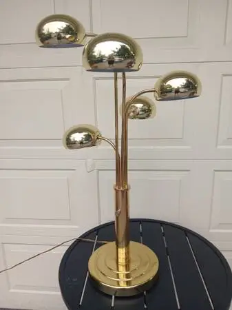 Vintage Tiered Waterfall Eyeball Orb Table Lamp