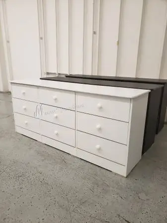White 9 Drawer Dresser!
