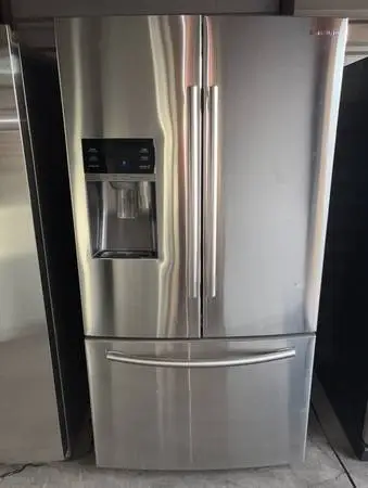 Stainless Steel Samsung Refrigerator And Freezer