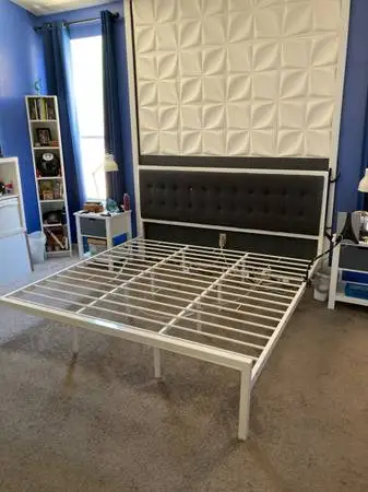King Size Bed Platform Frame/No Headboard