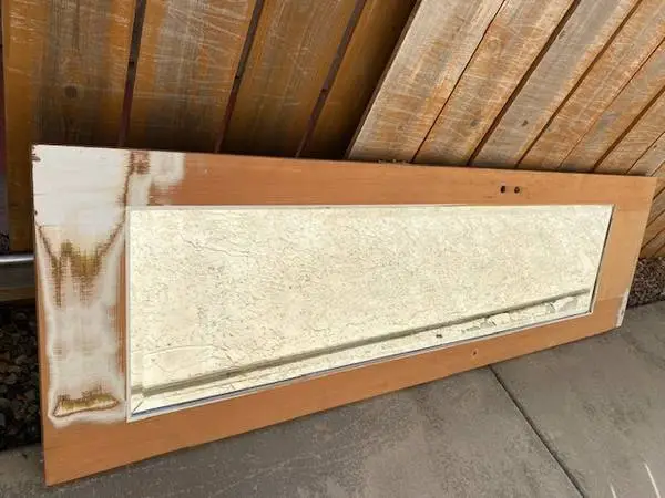 Vintage Solid Wood Door With Beveled Mirror