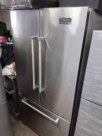 Viking  professional  counter depth french door stainless steel
