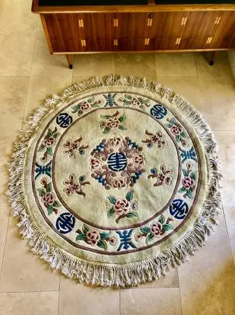 3 Vintage Plush Wool Area Rugs
