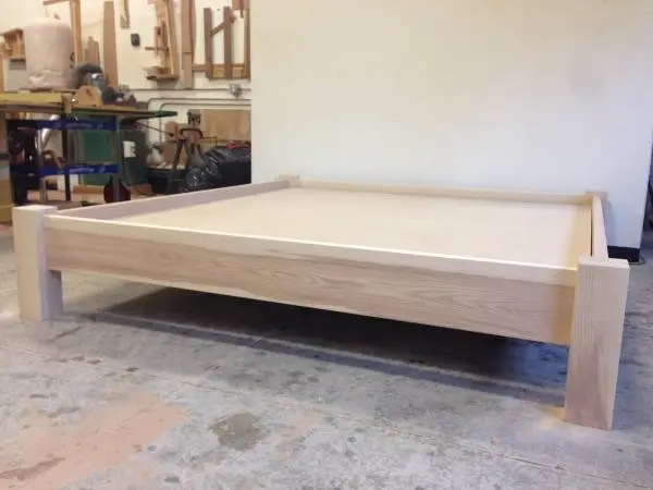 Platform bed solid hardwood