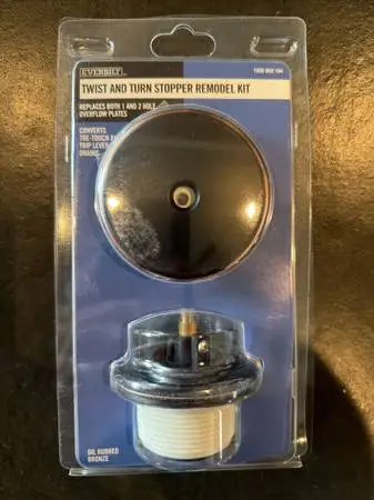 NEW Everbilt Lift & Turn Bathtub Drain Remodel Kit – Oil Rubbed Bronze