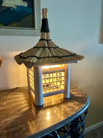 Vintage Tiki Bar Garden Light Lamp