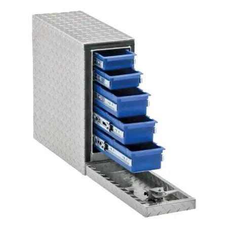 5-Drawer Truck Toolbox Small Tool Storage Aluminum UWS DS-22