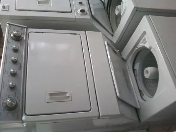 STACKABLE WASHER/DRYER ELECTRIC AND GAS