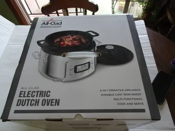 Dutch Oven - Electric All-Clad --SD922D51 6-in-1 Slow Cooker Cast Iro