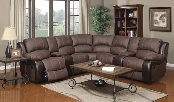 New reclining sectional with 3 recliners built in