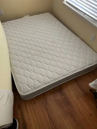 Full size mattress and thick foam topper -  rarely used