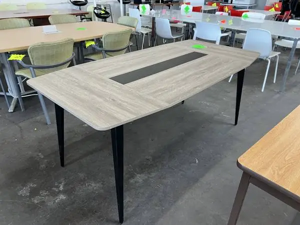 Small Conference Table on Metal V-Legs (NW Office Liquidations)