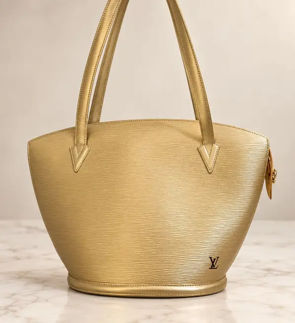 Louis Vuitton Saint Jacques GM Epi Tote – Custom 18K Gold Pearl Finish – Authentic 1996