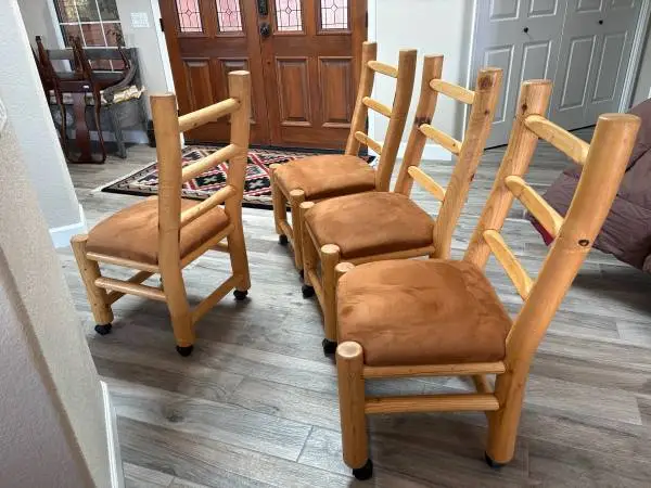 Rustic Chairs Hardwood