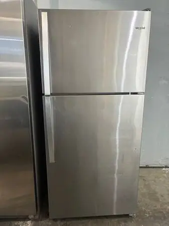 2021 Whirlpool Stainless Steel Top Freezer Refrigerator 18 cubic feet